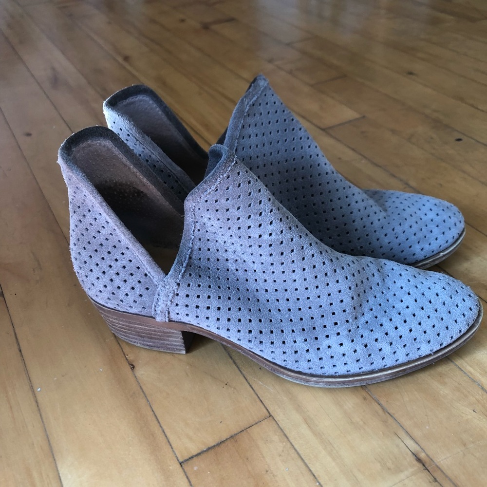 Perforated Grey Booties - image 3